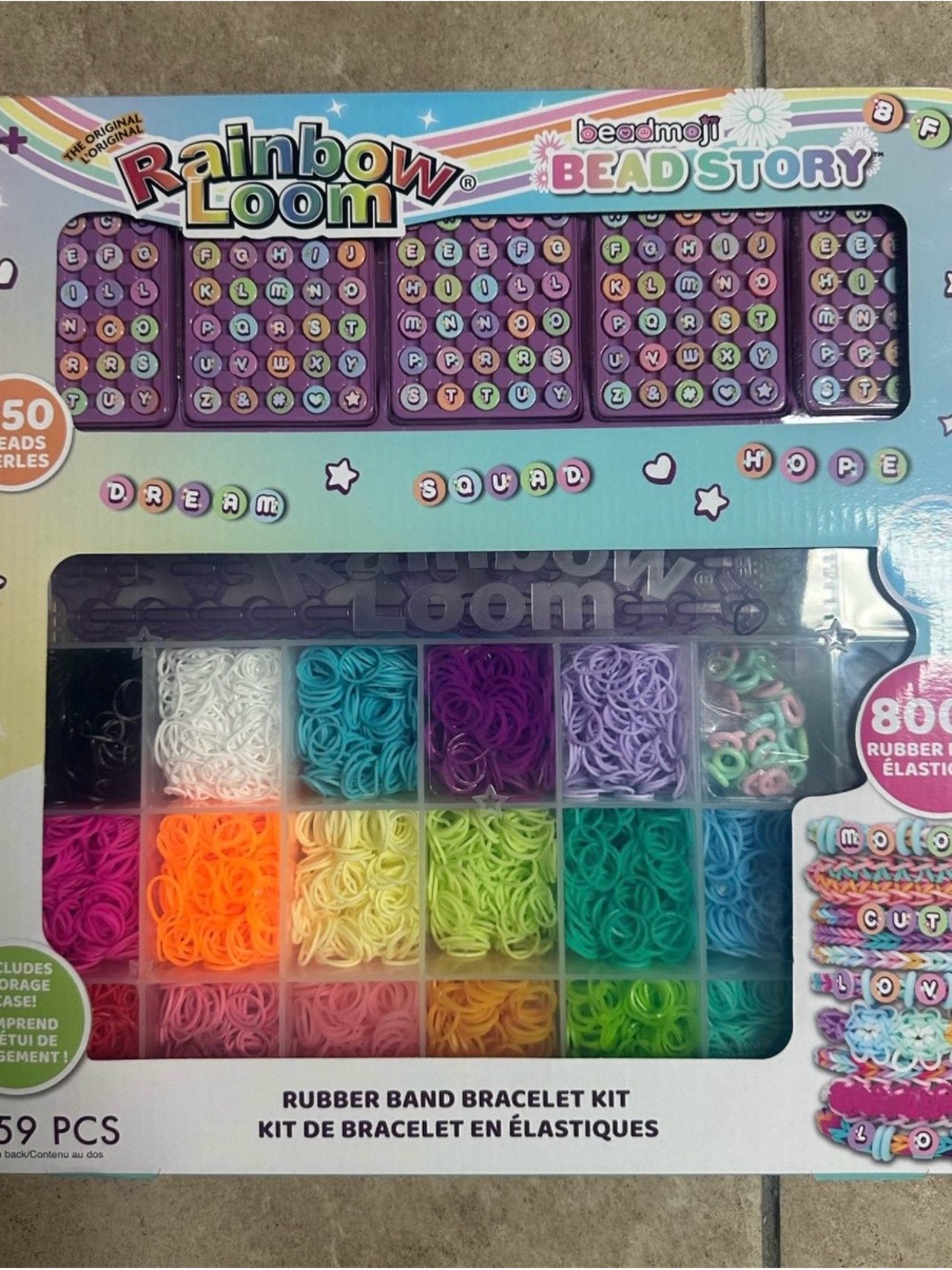 Rainbow Loom Rubber Band Bracelet Kit - Multicolor